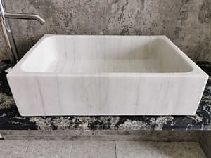 lavabi in marmo per bagni da appoggio colore bianco rettangolare 