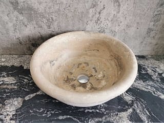 %lavabo da appoggio da bagno o cucina in marmo pietra o granito%