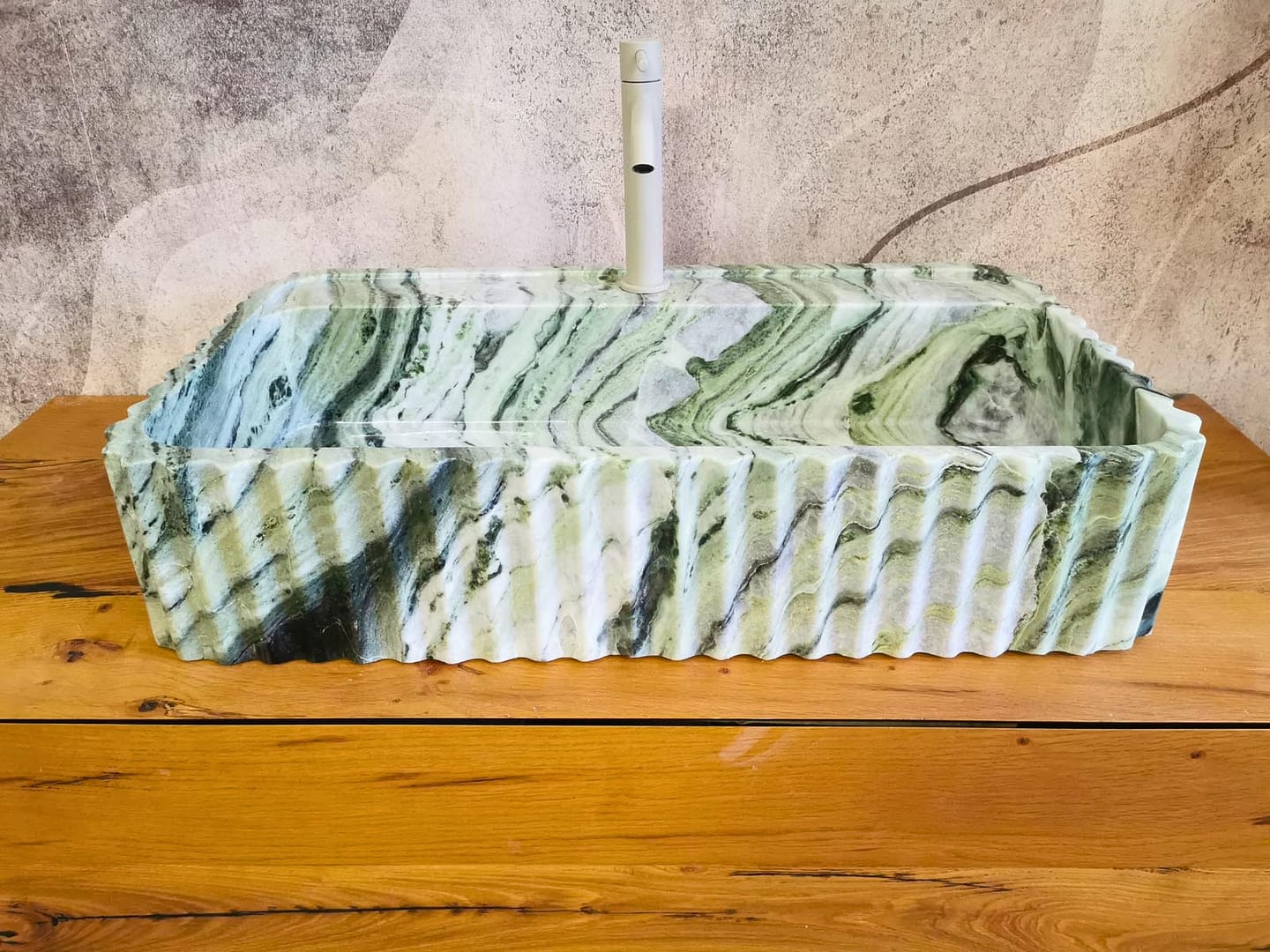 Vasque marbre vert Sangrilla 70×40 4