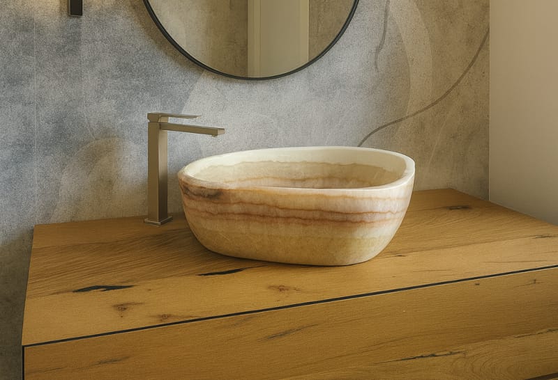 lavabo in onice design