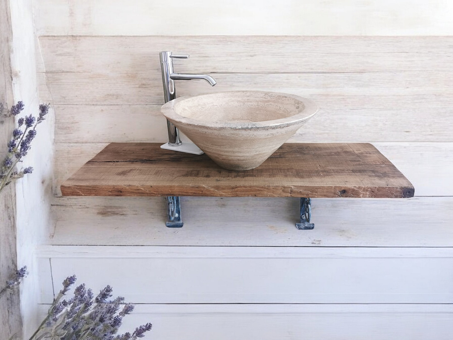 lavello in travertino