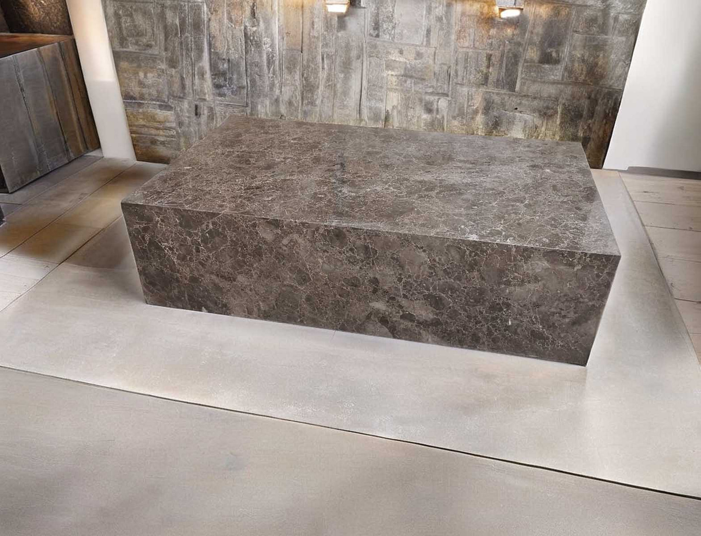 table en marble emperador dark