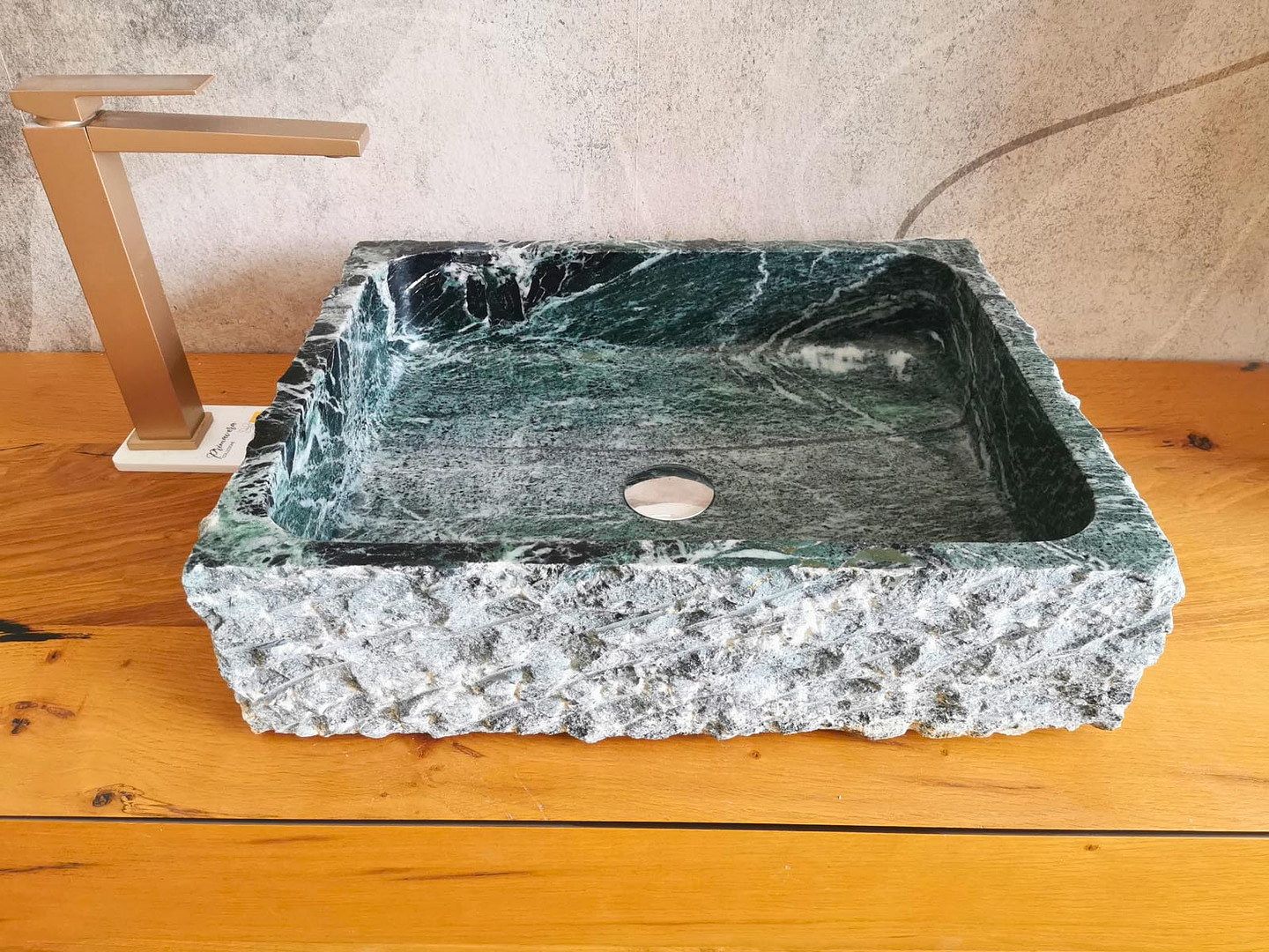 lavandino da appoggio verde