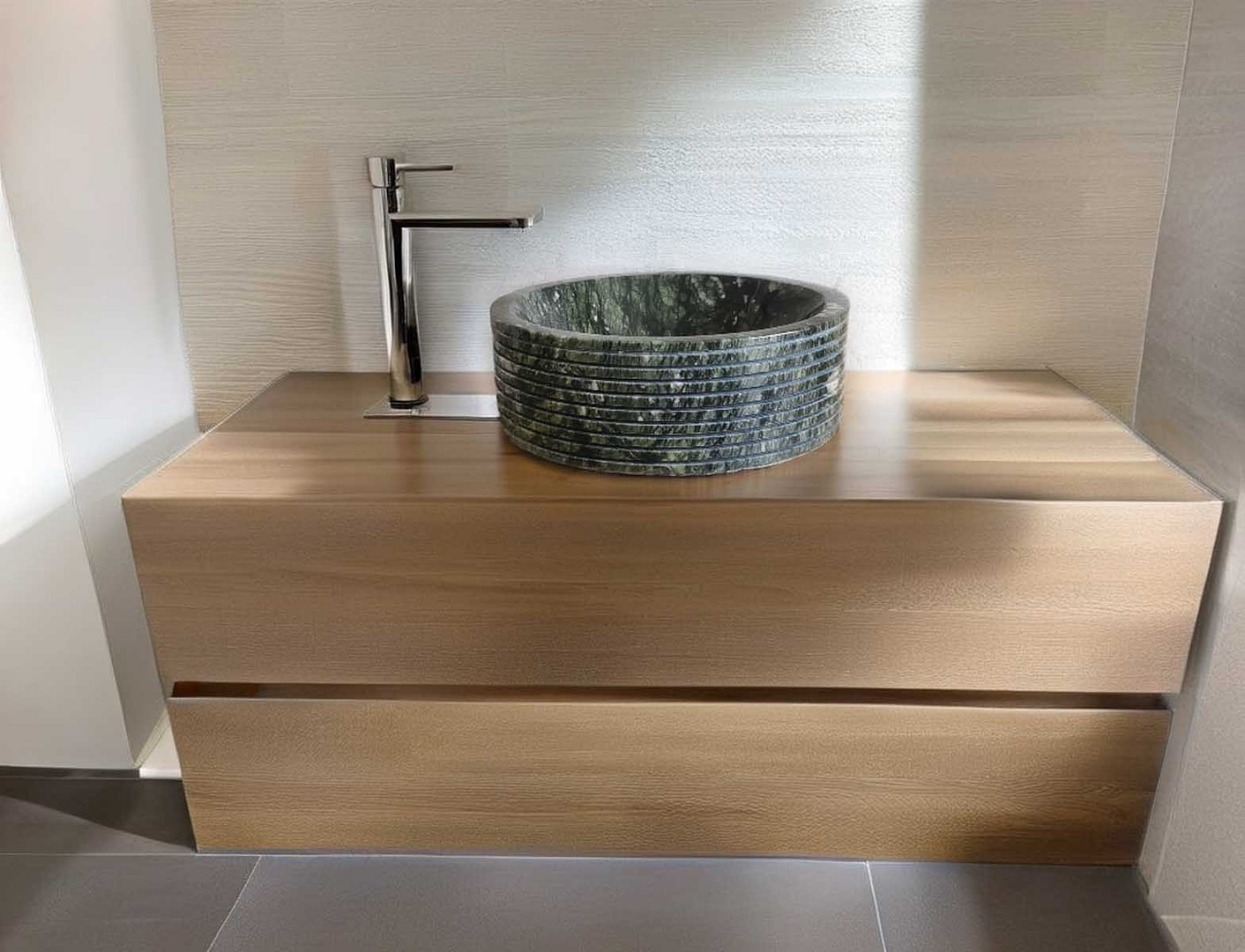 lavabo di design verde
