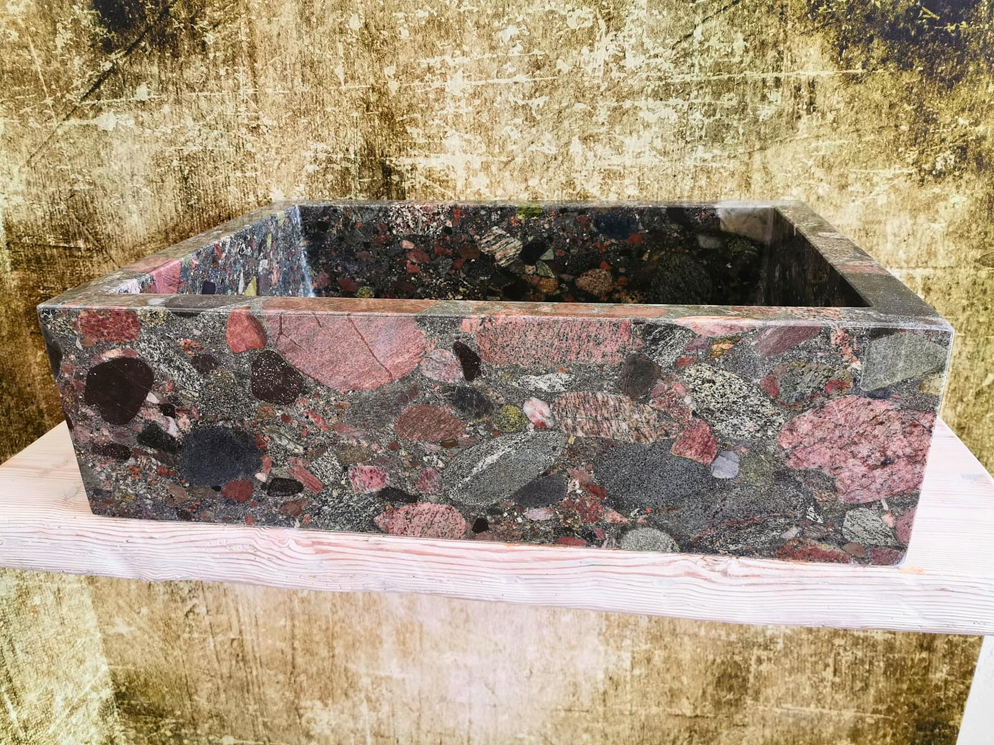 lavello per esterno in granito colorato