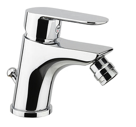 Miscelatore canna alta in ottone per lavabo in pietra naturale