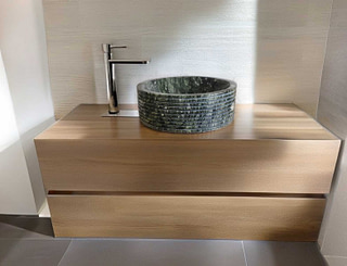 Lavabo di design verde