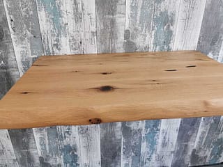 Mensola per lavabo in legno di Rovere Antico  Misura 80x50cm