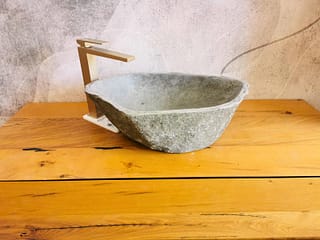 lavabo materico in pietra naturale