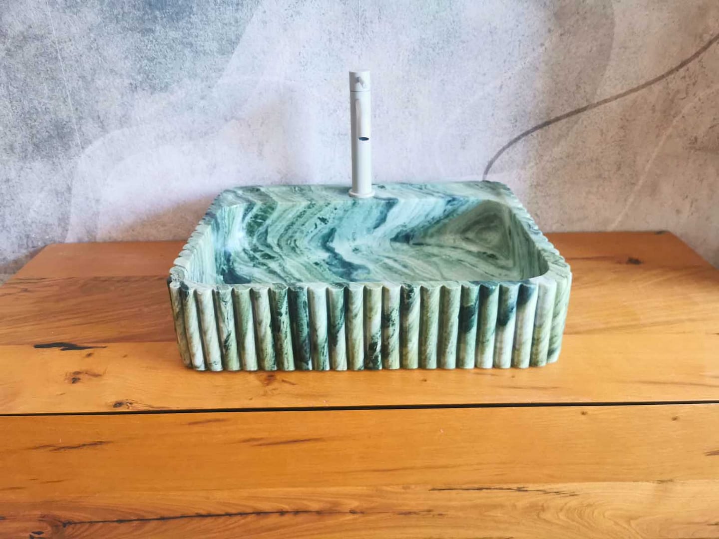 lavabo verde moderno