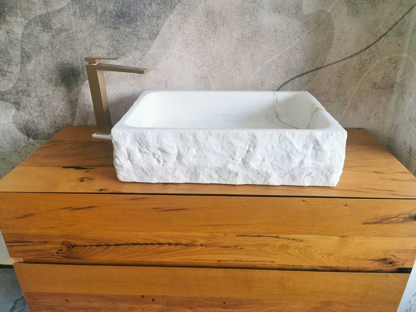 lavabo in marmo di carrara