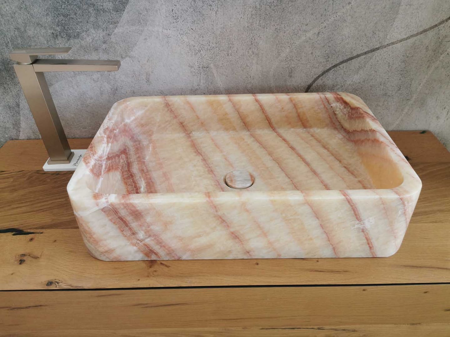 Lavabo onice 60×40 compatto 8
