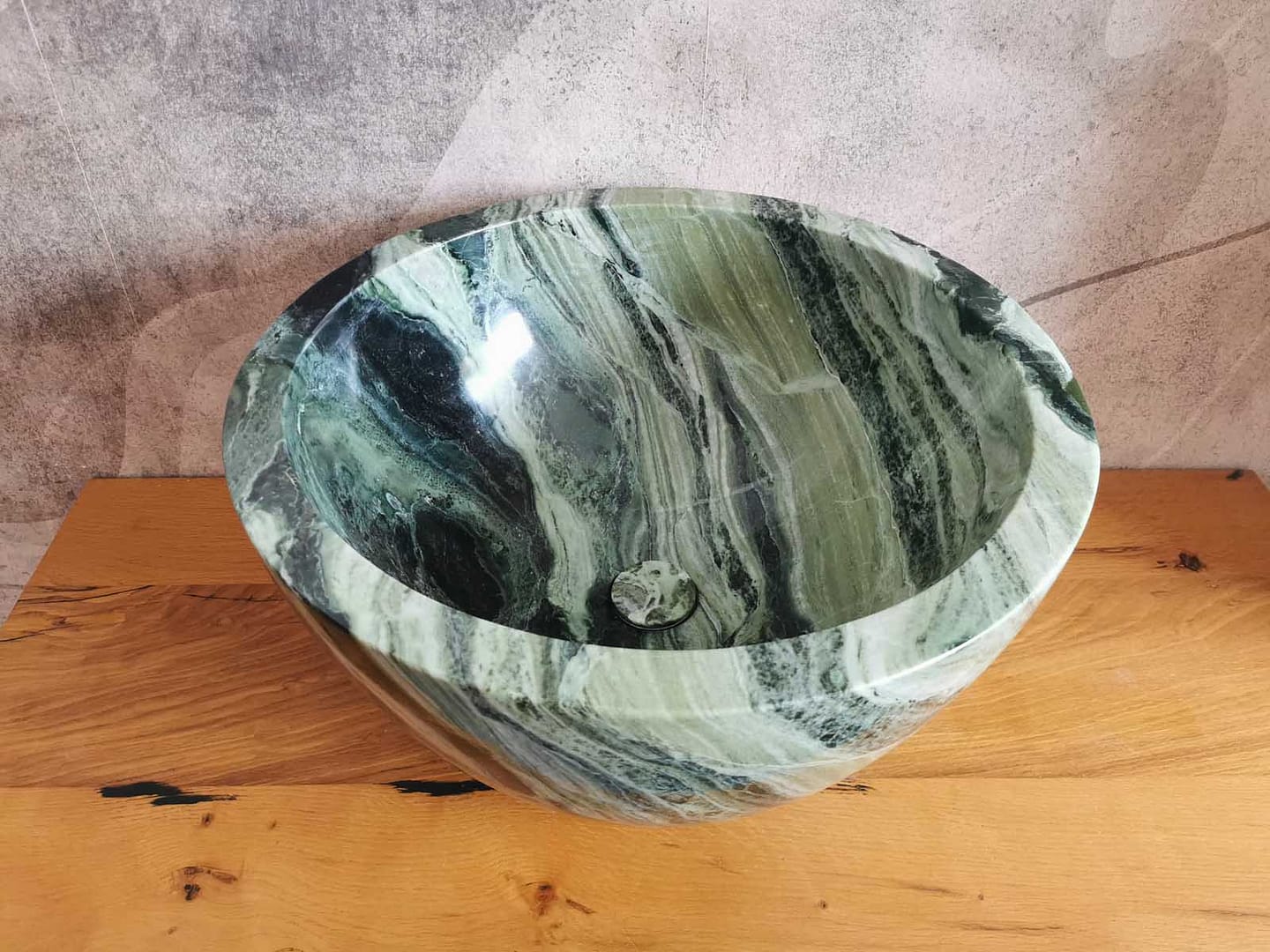 lavabo da appoggio alto 32cm in marmo
