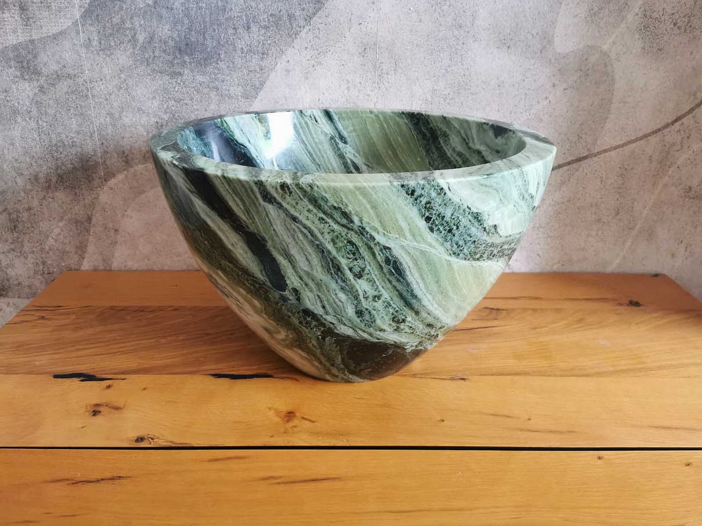 lavabo di design verde alto 32cm