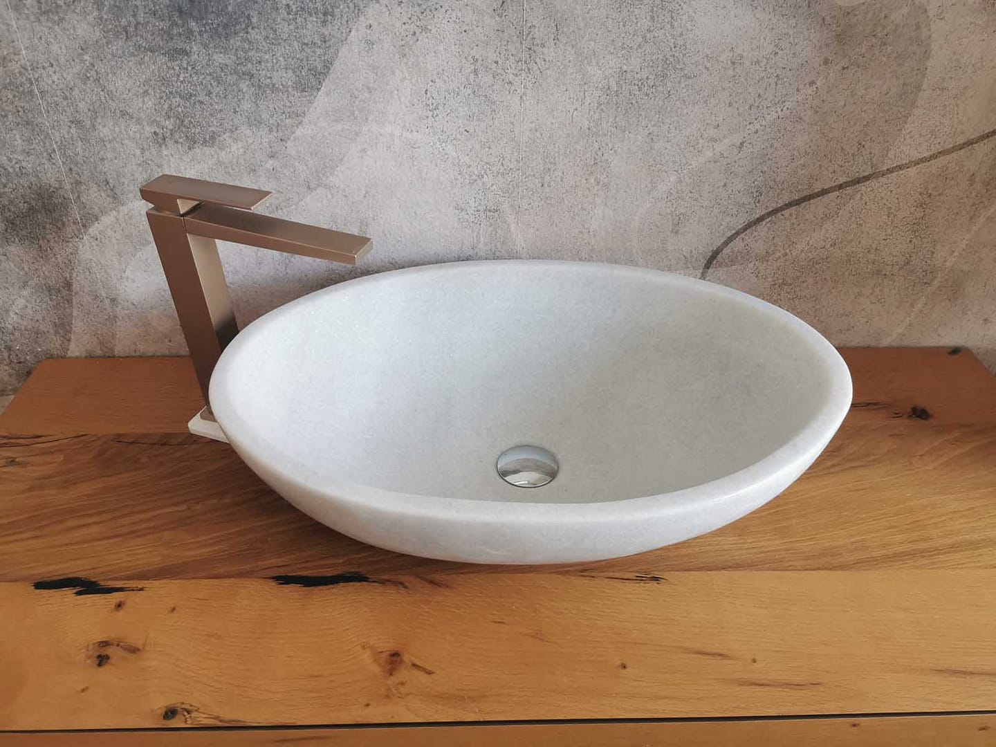 Lavabo Snow White ovale da appoggio 4