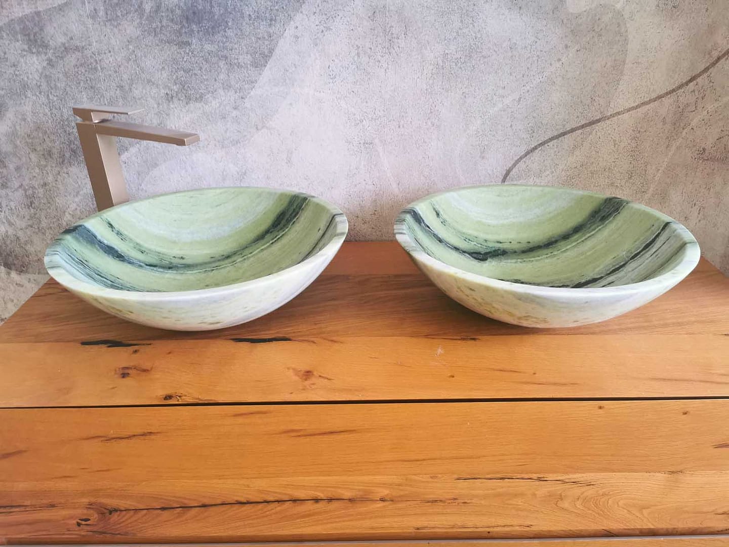 lavabi da bagno verdi di design