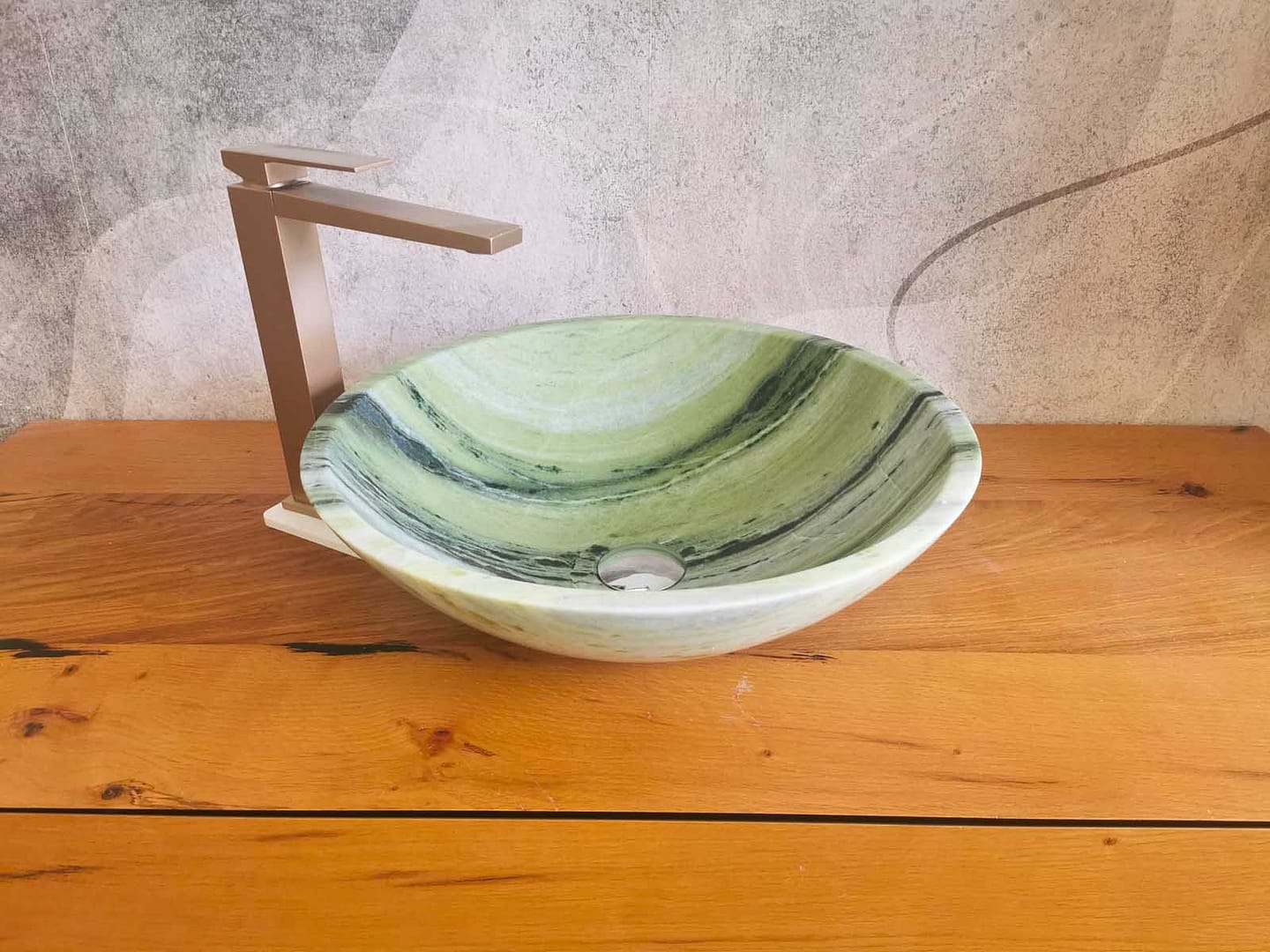 lavabo da bagno verde