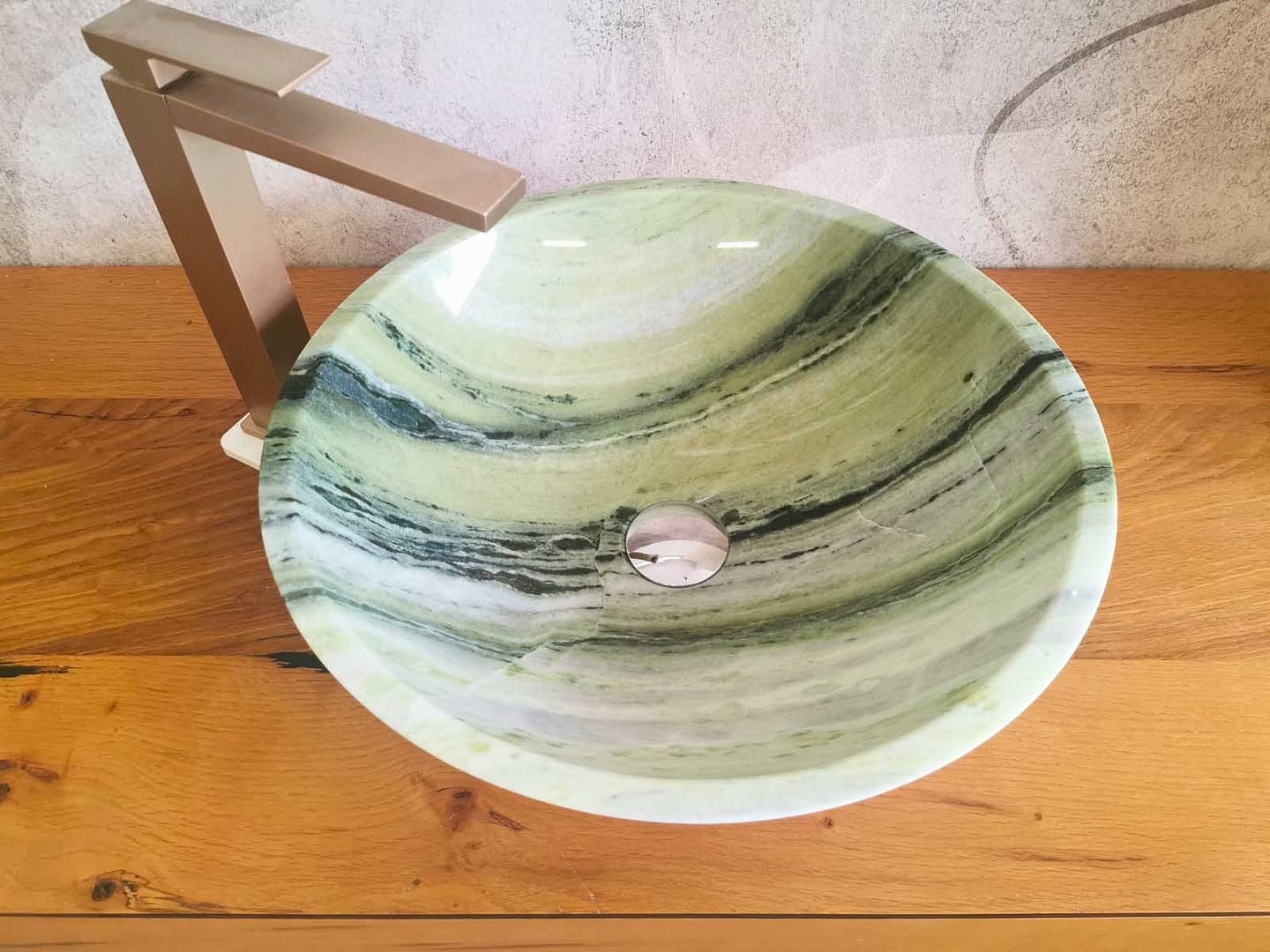 lavandino da bagno verde