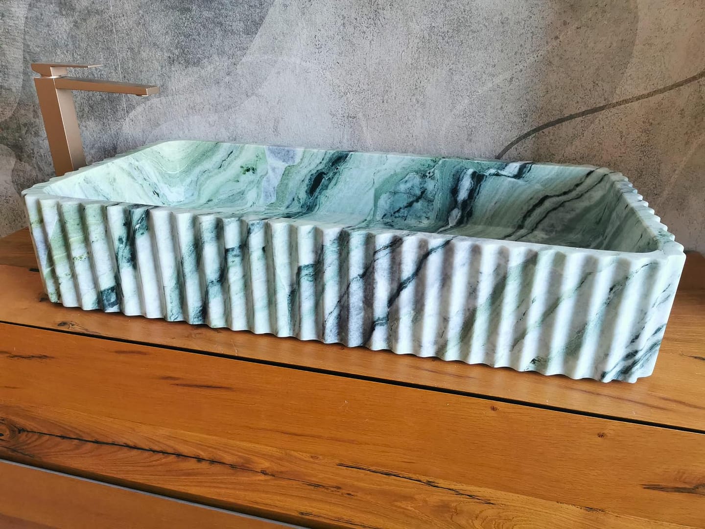 lavabo di design verde