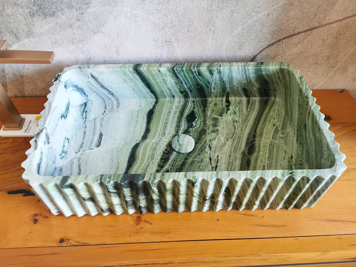 lavabo di lusso verde