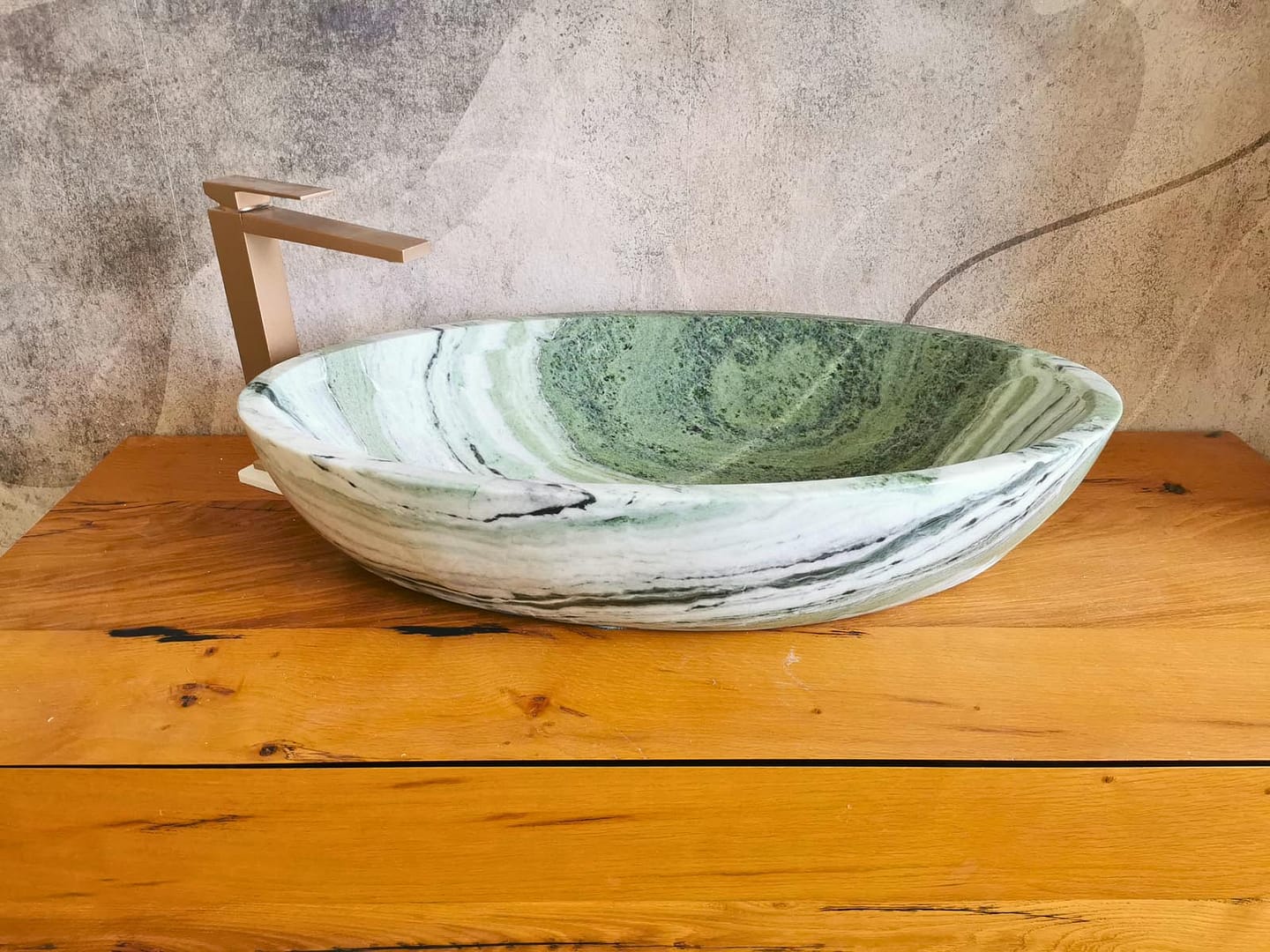 lavabo moderno verde