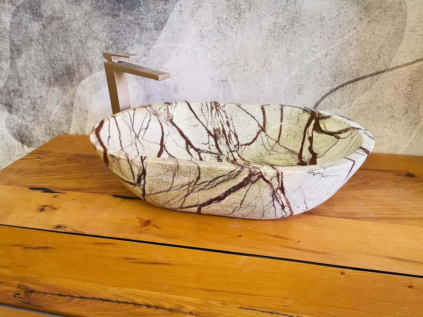 lavabo ovale in marmo