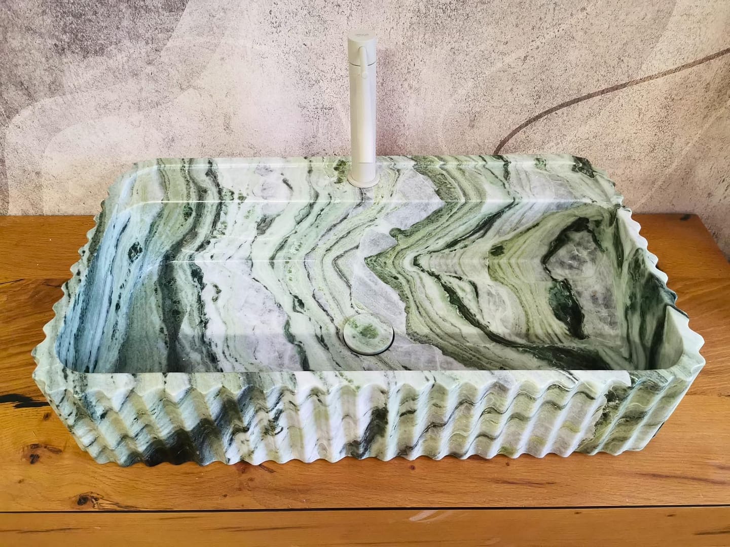 lavandino per bagno verde