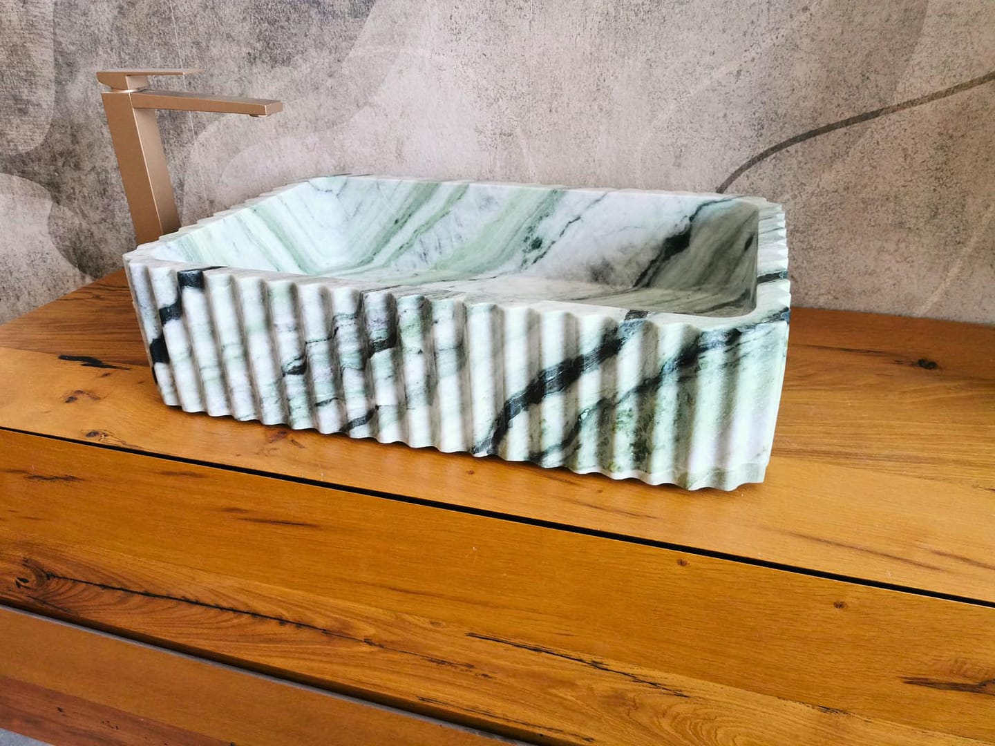 lavabo da bagno verde