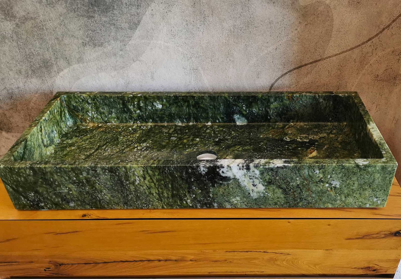 lavandino moderno grande verde