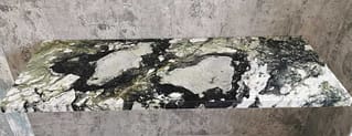 Mensola in Marmo Verde Wooden lucida 2  Misura 120x45cm