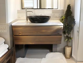 Lavabo opaco in marmo alta qualità  Portoro Silver Opaco  Misura 60x40x15cm