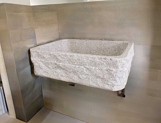 Lavello in granito da cucina Misura 70x50cm Altezza 20cm