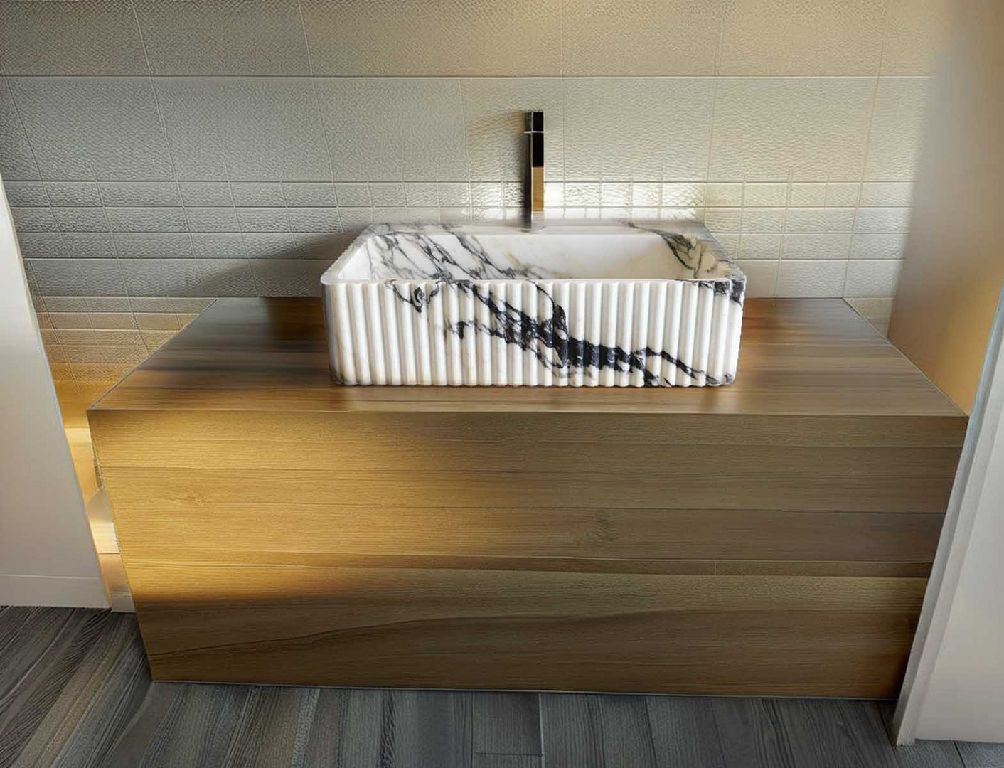 calacatta viola lavabo da appoggio