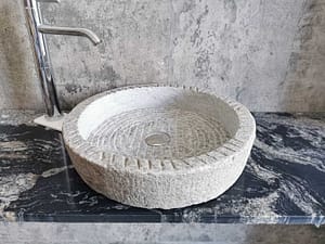 comptoir granit évier de salle de bain
