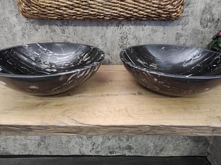 vasque marbre noir