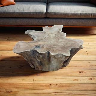 Base per tavolino da caffè in Radice di Legno Teak   Diametro 106x100cm Altezza 46cm