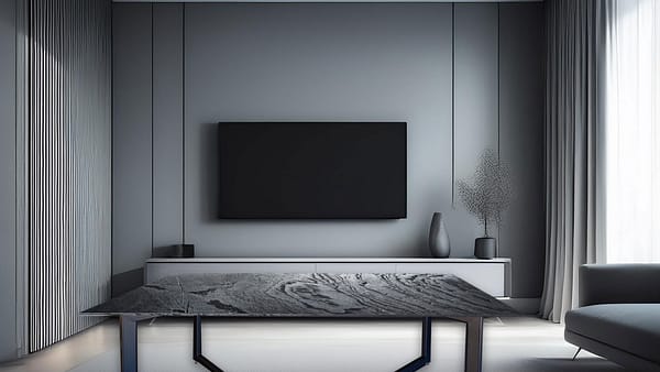 Tavolo in quarzite Metal Grey