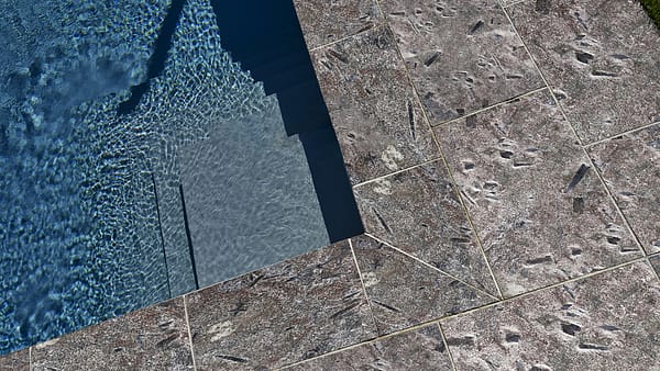 Bordo piscina in quarzite Matrix