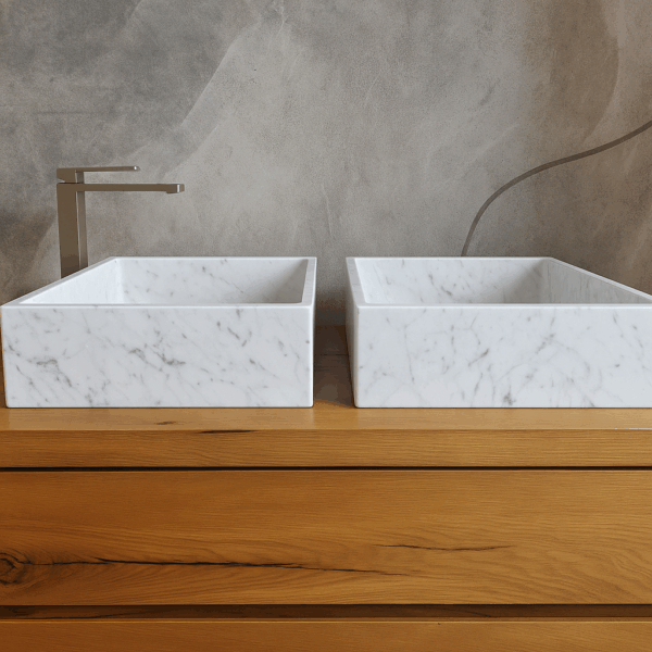 lavabi in marmo di carrara da appoggio per bagno