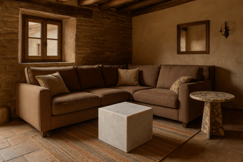 tavolino da salotto in marmo calacatta